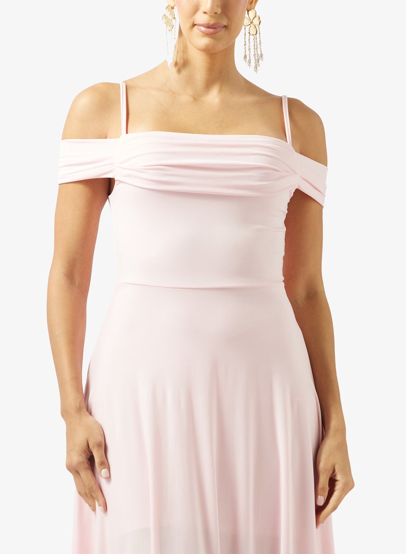 Ella Limited Edition Off Shoulder Dress With Slit - Image 3
